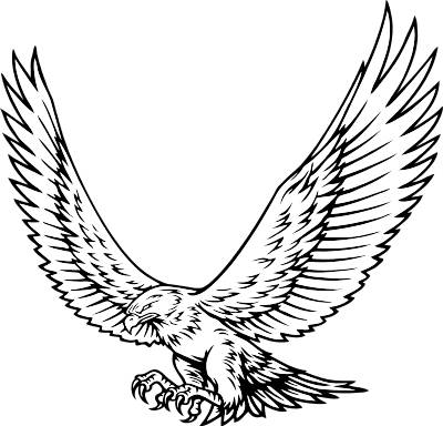 400x384 Hawk Mascot Clipart 3