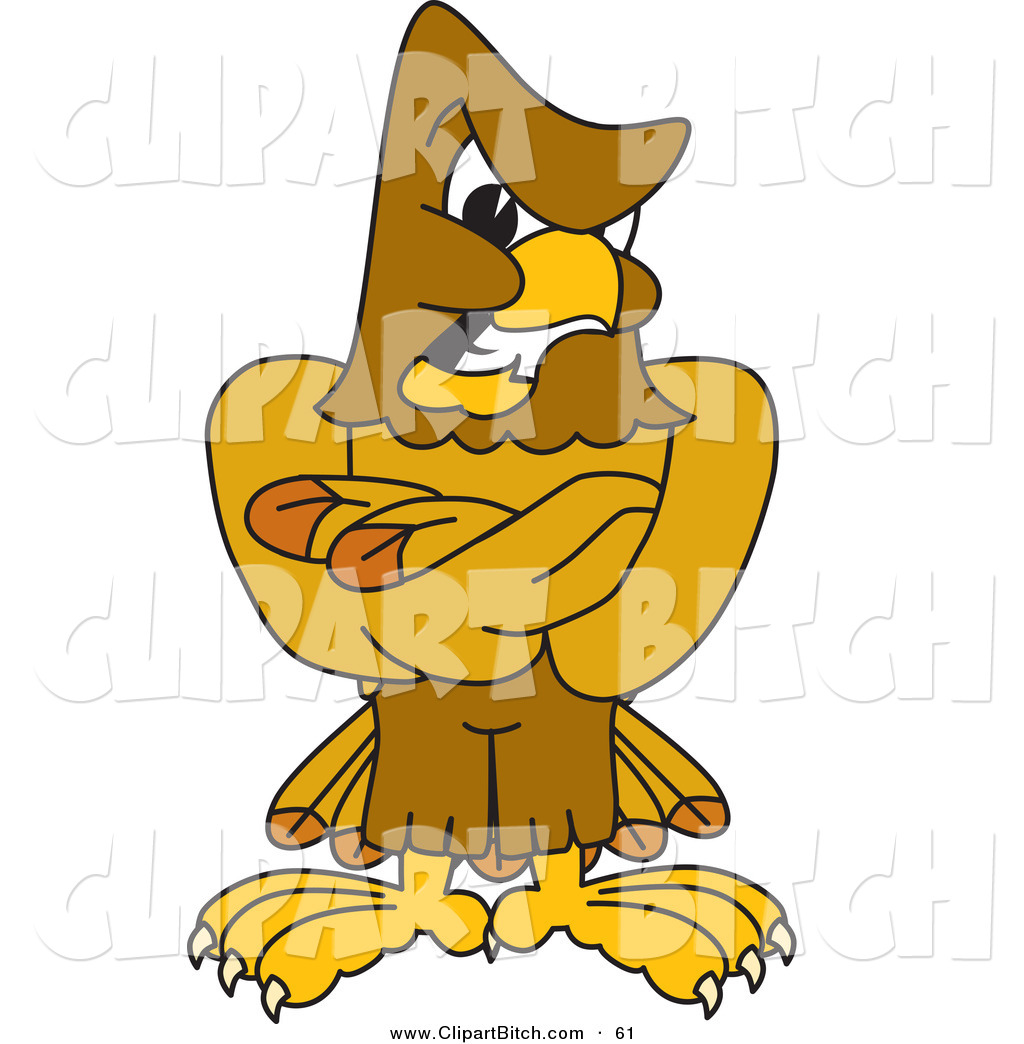 1024x1044 Clip Vector Cartoon Art Of A Stern Hawk Mascot Character Being