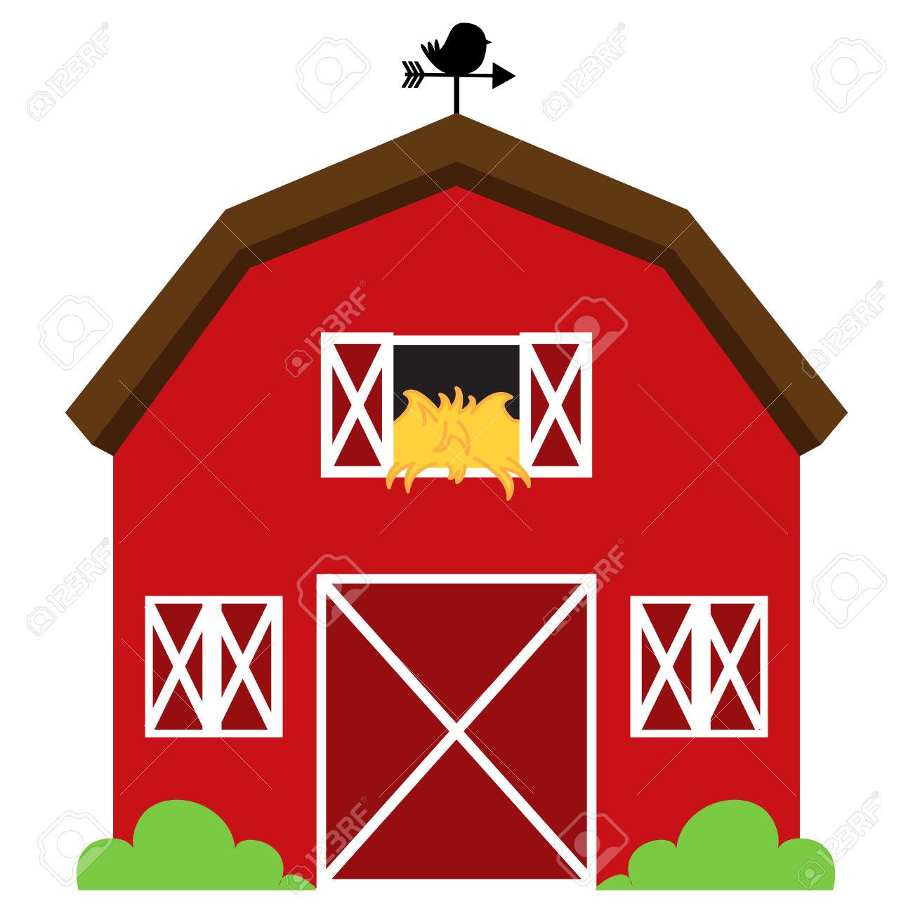 1300x1300 Hay Barn Clipart