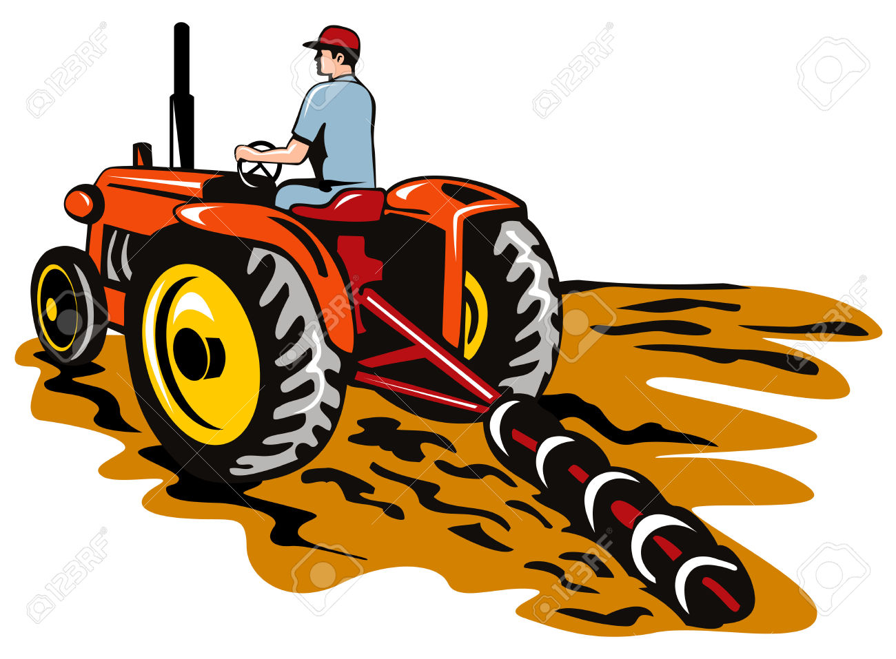 1300x957 Tractor Clipart Red Farm