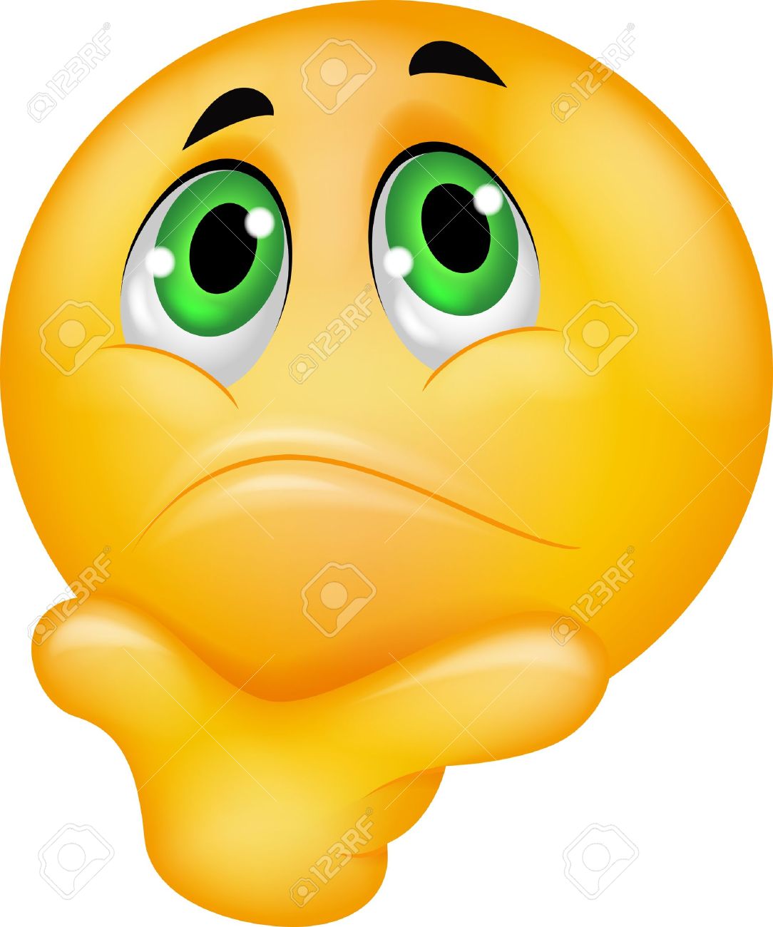 1084x1300 Smileys Clipart Confused