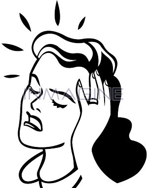 300x380 Woman With Headache Clip Art Clipart