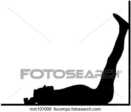 450x387 Stock Illustration Of Headache, Leg Elevation Therapy Mm107009