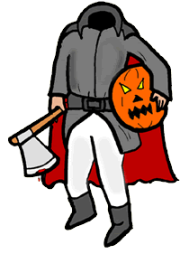 200x281 Headless Horseman Clipart