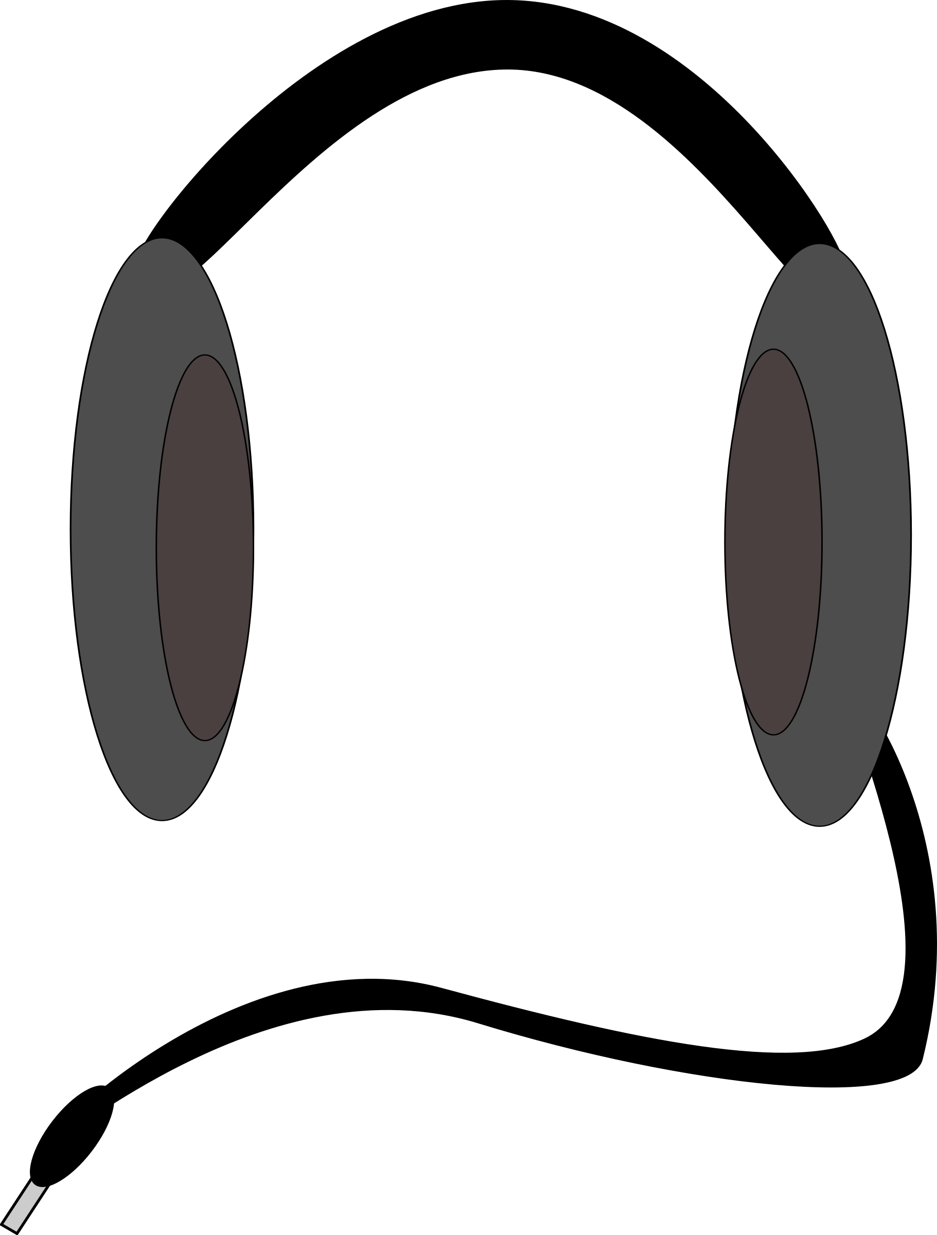 1821x2400 Headphone Clipart Cord Clip Art