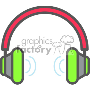 300x300 Royalty Free Headphones Vector Clip Art Images 403893 Vector Clip