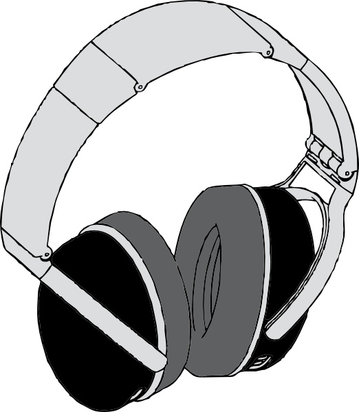 522x599 Headphones Clip Art Free Vector In Open Office Drawing Svg ( Svg