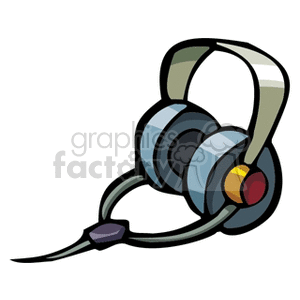 300x300 Royalty Free Earphones 135241 Clip Art Images, Illustrations