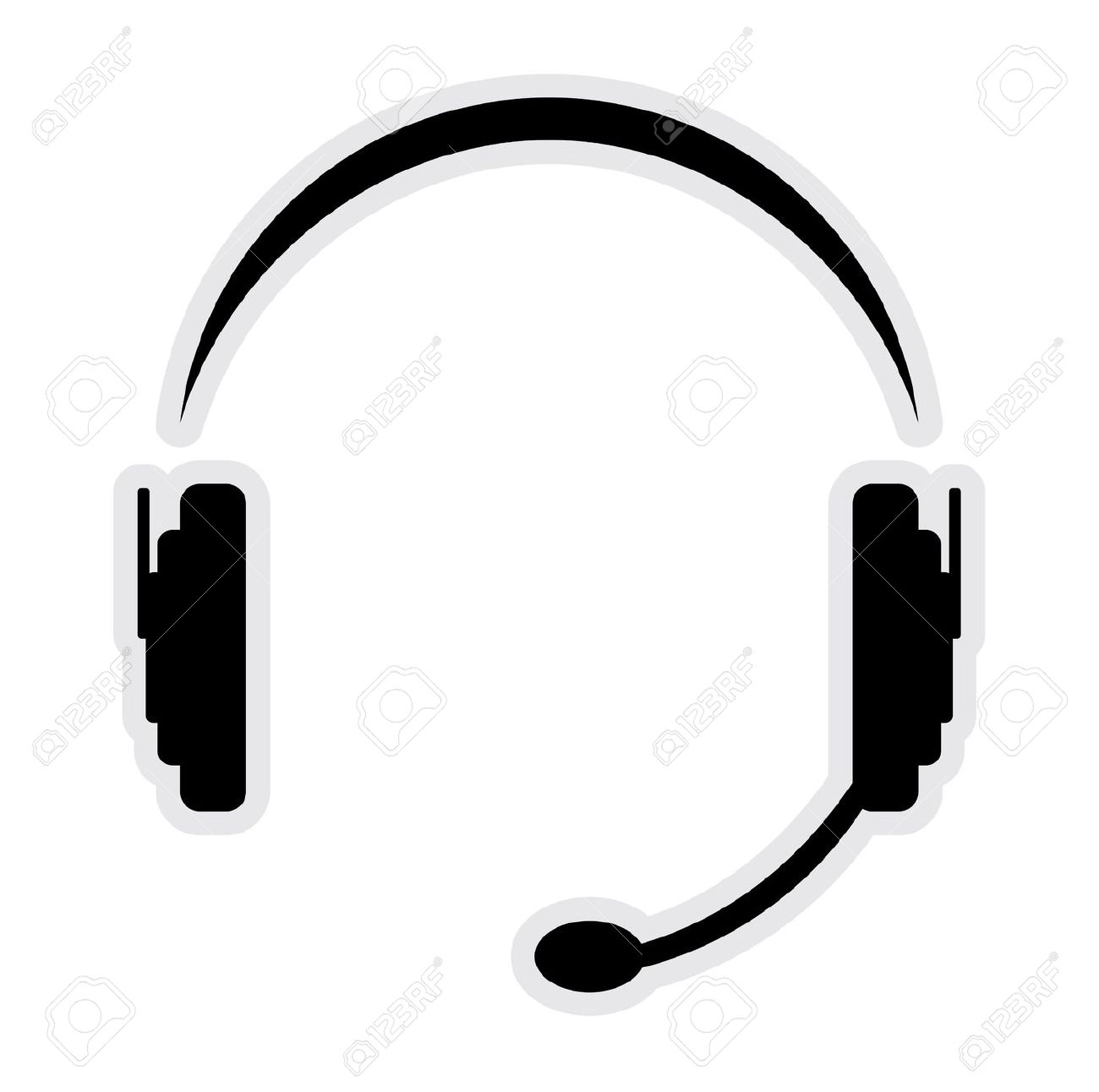 1300x1292 Headphone Clipart Call Center Headset