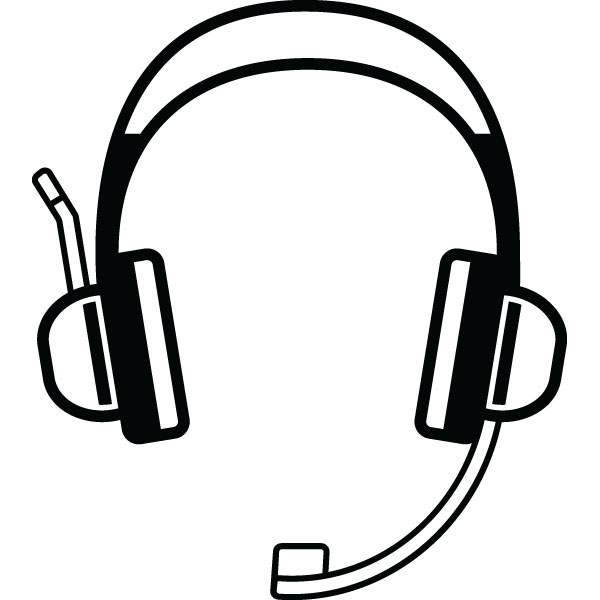 600x600 Headset Icon Technology Clip Art For Custom Engraved Gifts