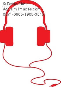 211x300 Clip Art Silhouette Of A Pair Of Headphones Or Headset