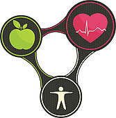 167x170 Clip Art Of Health Triangle K15238759