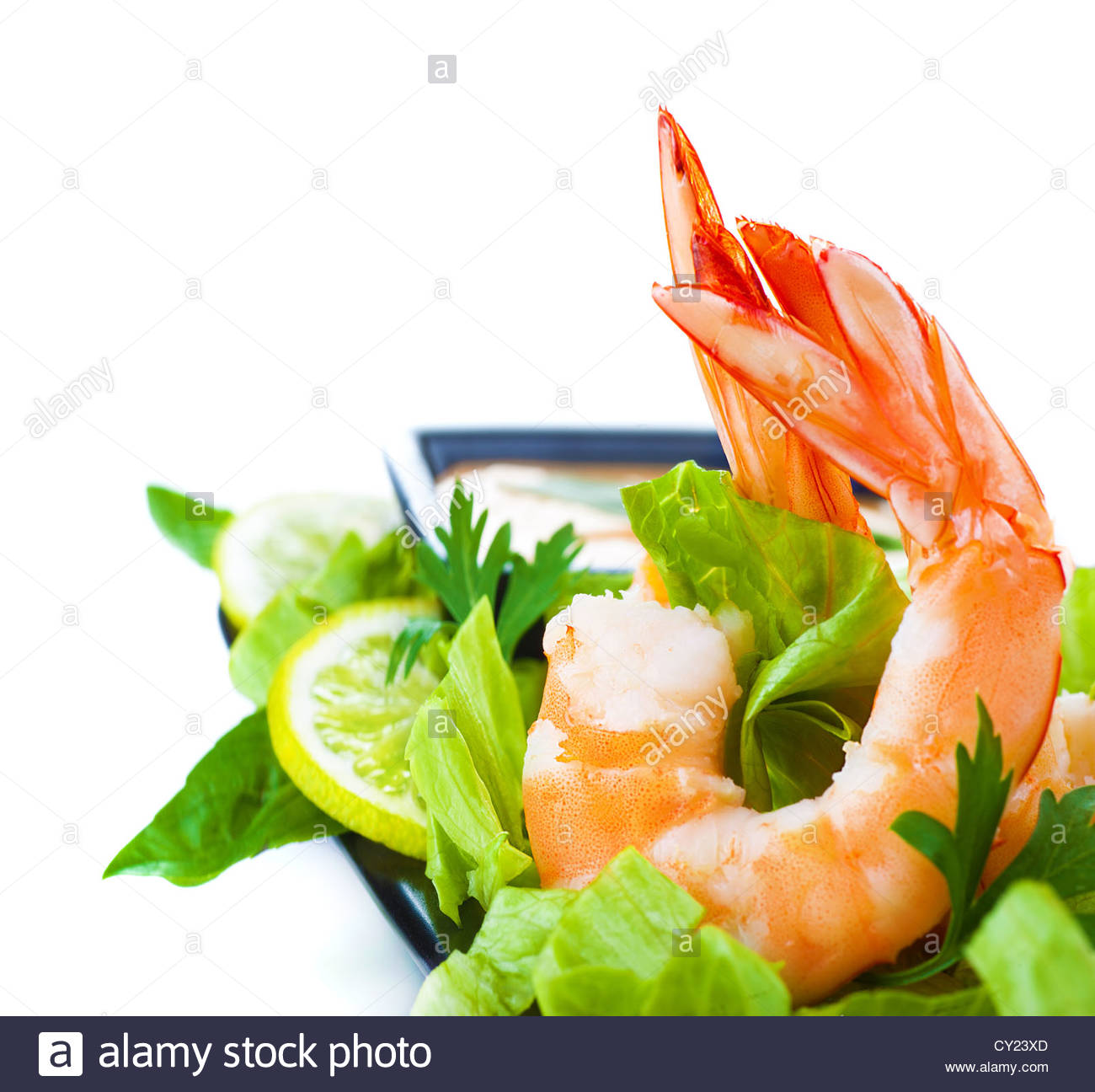 1300x1296 Picture Of Green Salad With Shrimps, Asian Cuisine, Fresh Seafood