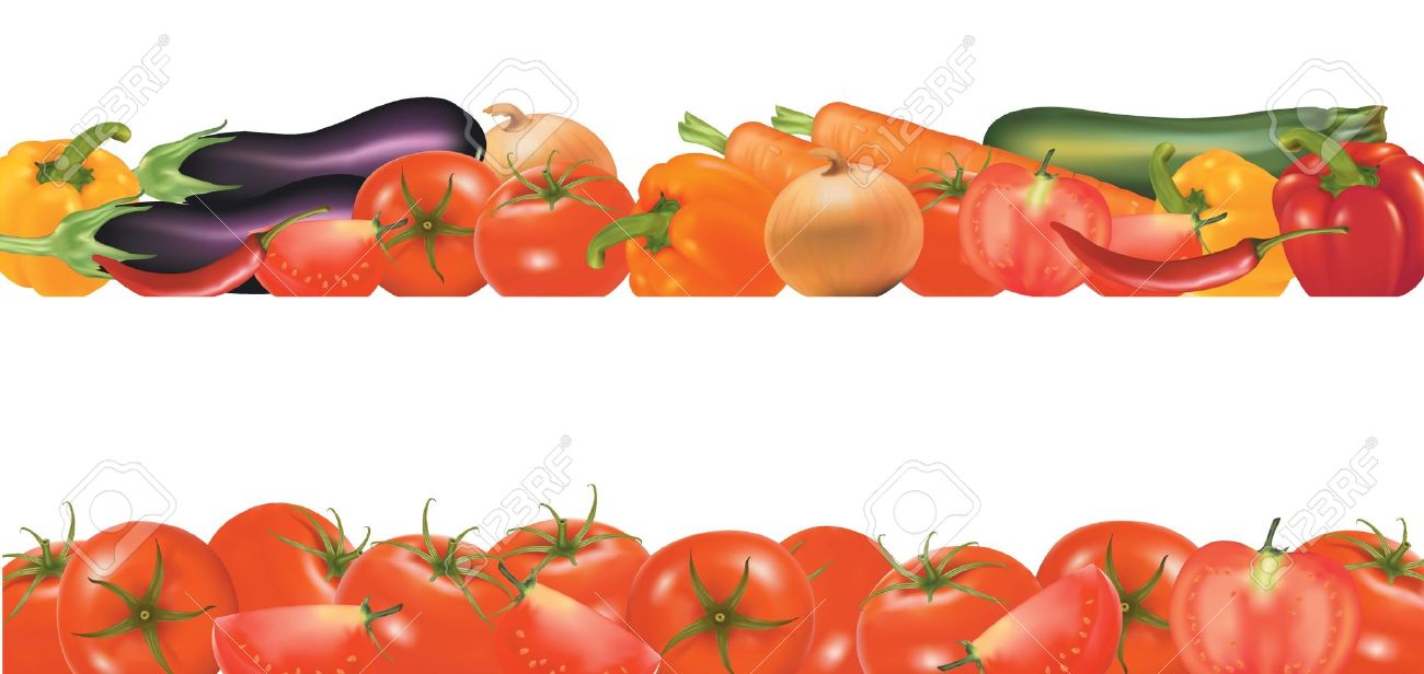 1300x616 Vegetable Borders Clip Art