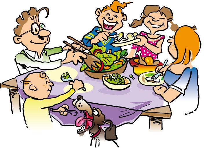 729x510 Healthy Family Clipart