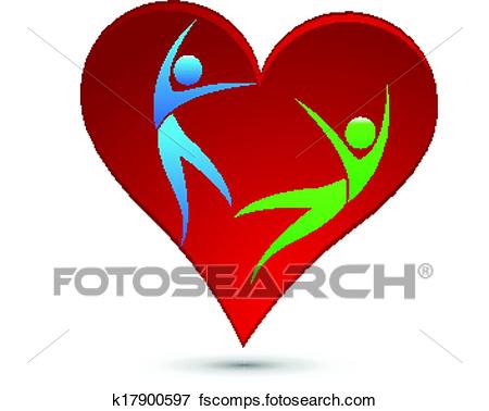 450x378 Clip Art Of Healthy Heart Logo K17900597