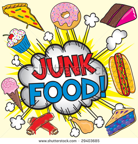 450x470 Junk Food Vs Healthy Food Clipart