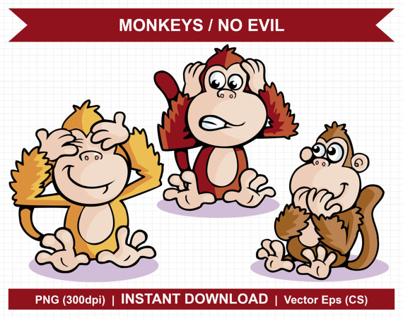 570x451 Free Clipart Of Hear No Eviol