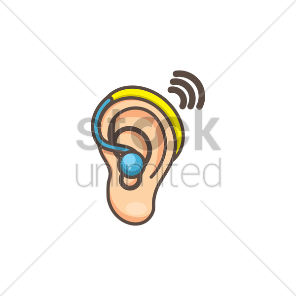 600x600 Hearing Aid Icon Vector Image