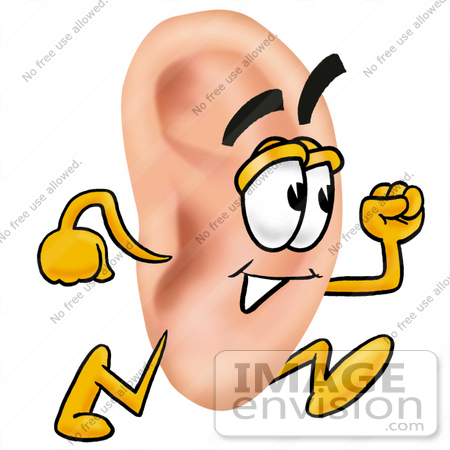450x450 Hearing Clipart 23797 Clip Art Graphic Of A Human Ear Cartoon
