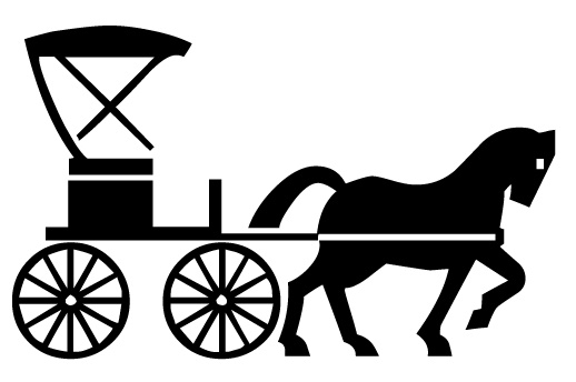518x344 Horse Drawn Carriage Free Clipart