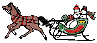 341x154 Horse Drawn Sleigh Clipart