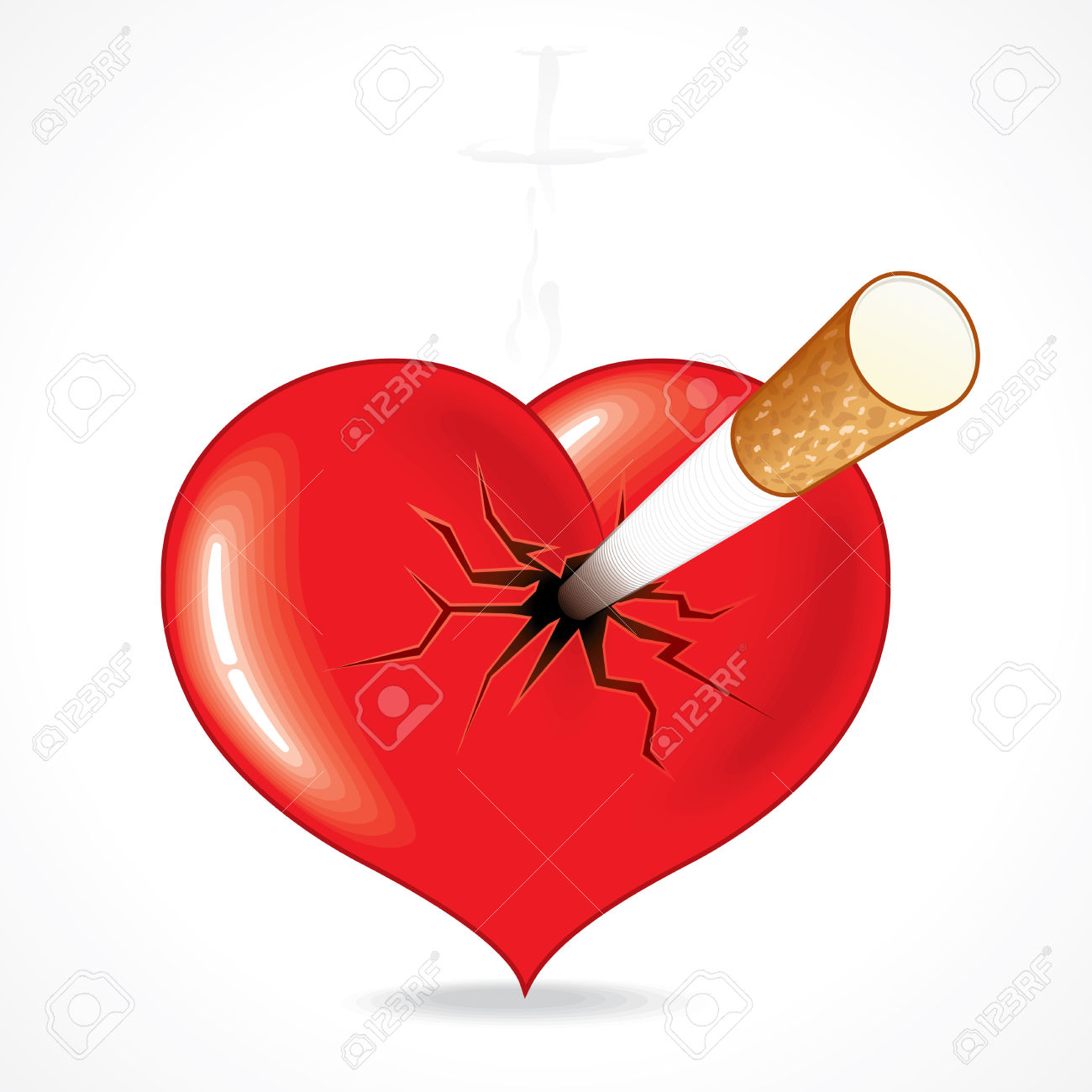1300x1300 Cigarette Clipart Heart