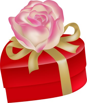 340x404 Heart Shaped Box Clip Art