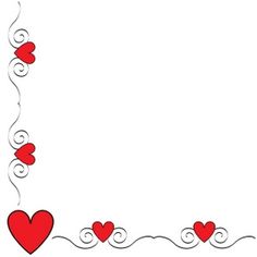 236x236 Printable Red Heart Border. Free Gif, Jpg, Pdf, And Png Downloads