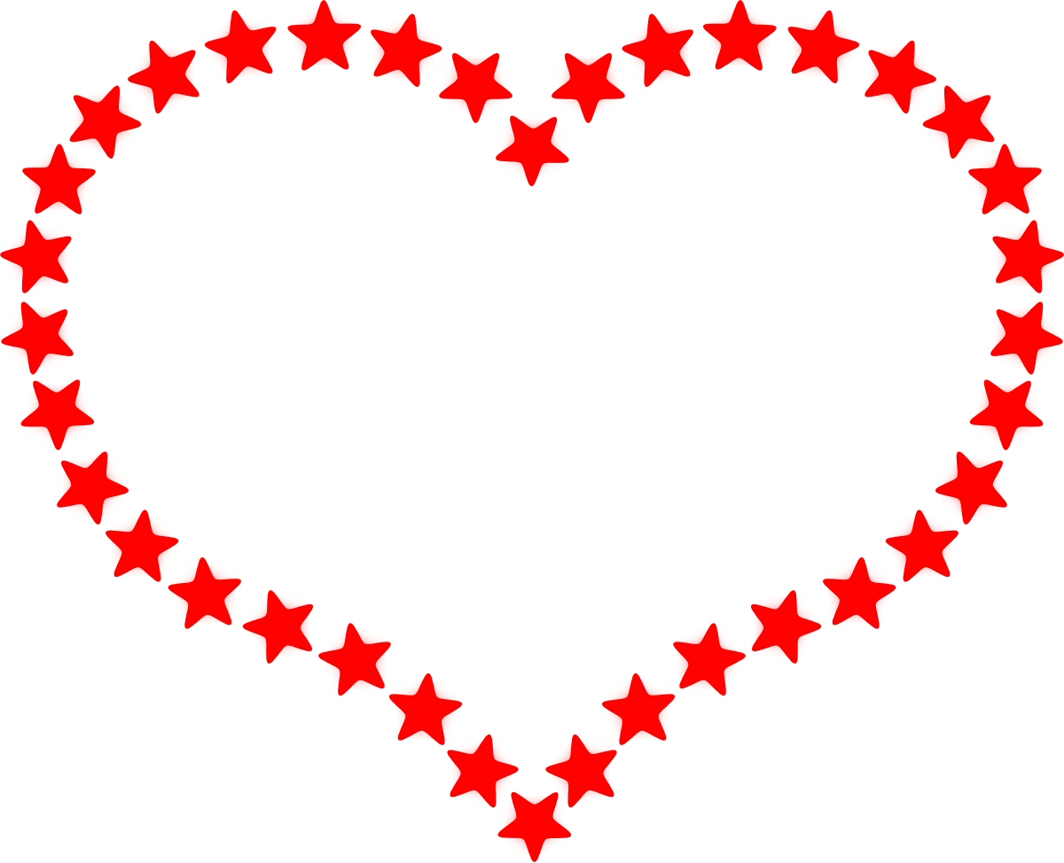 1200x974 Free Red Heart Outline Border Clipart