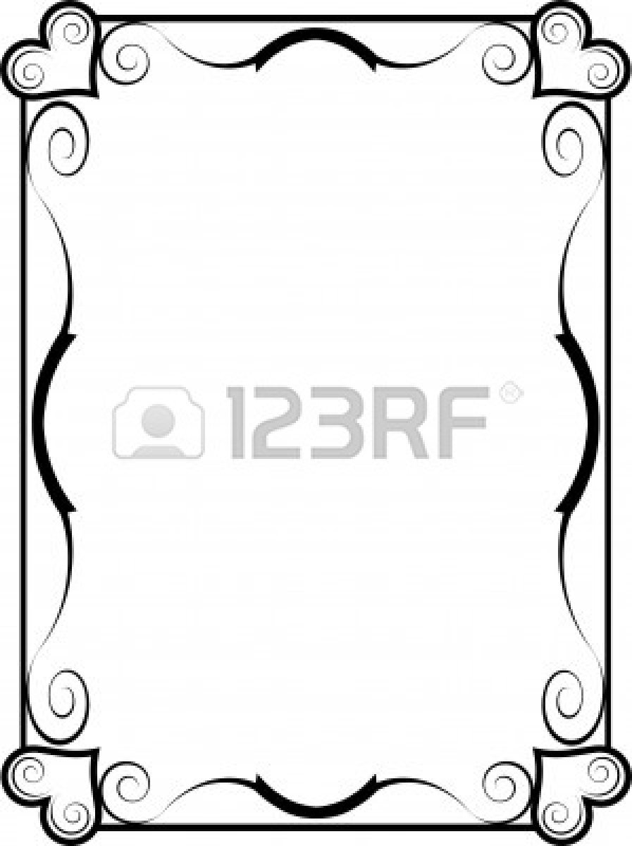 897x1200 Frame Clipart Heart