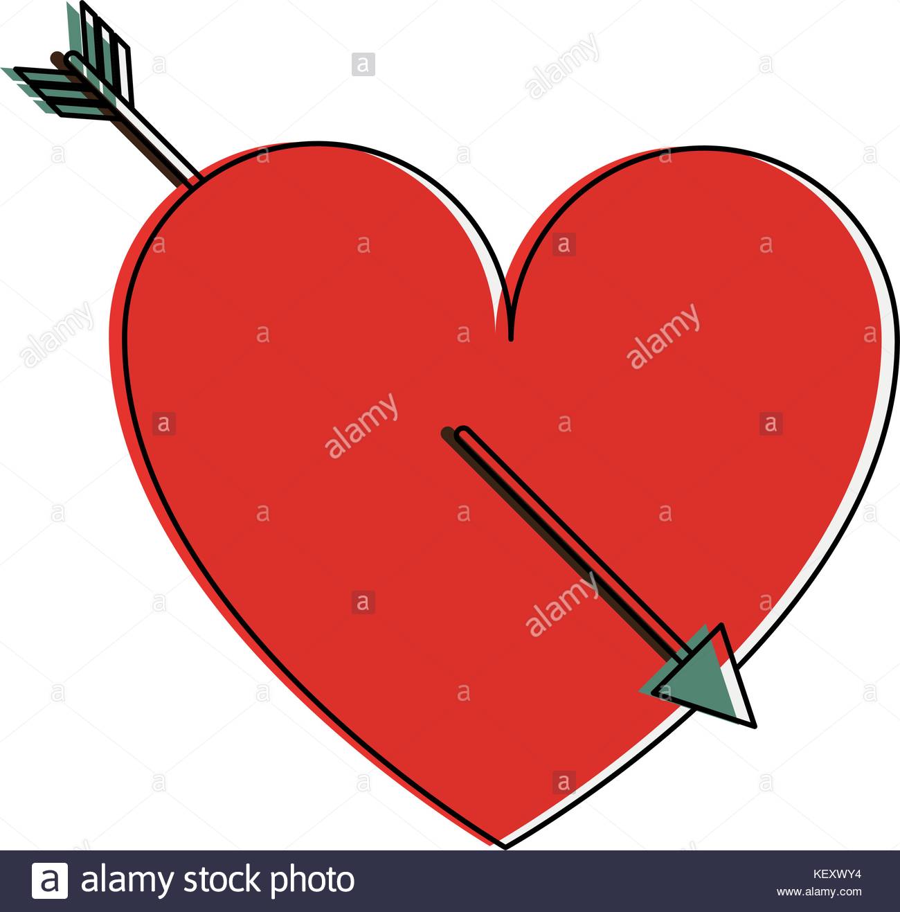 1300x1317 Heart With Arrow Stock Photos Amp Heart With Arrow Stock Images