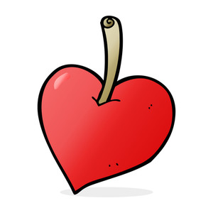 300x300 Cartoon Love Sick Heart Royalty Free Stock Image