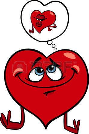 297x450 Cartoon Illustration Of Sad Broken Heart In Love On Valentine