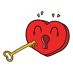 300x300 Cartoon Heart Royalty Free Stock Image