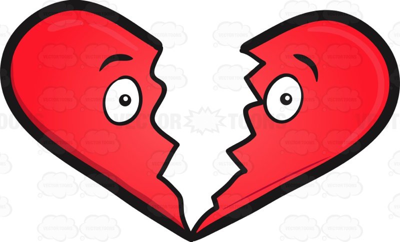 800x484 Broken Heart Clipart Cartoon