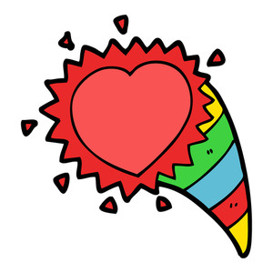 300x300 Cartoon Love Sick Heart Royalty Free Stock Image