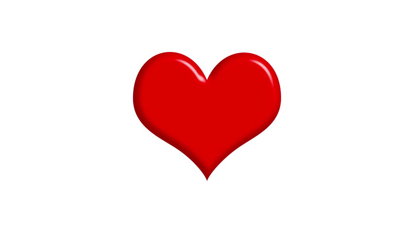 852x480 Heart Explosion Words Love Isolated On White 3d Render (Hd, 30fps