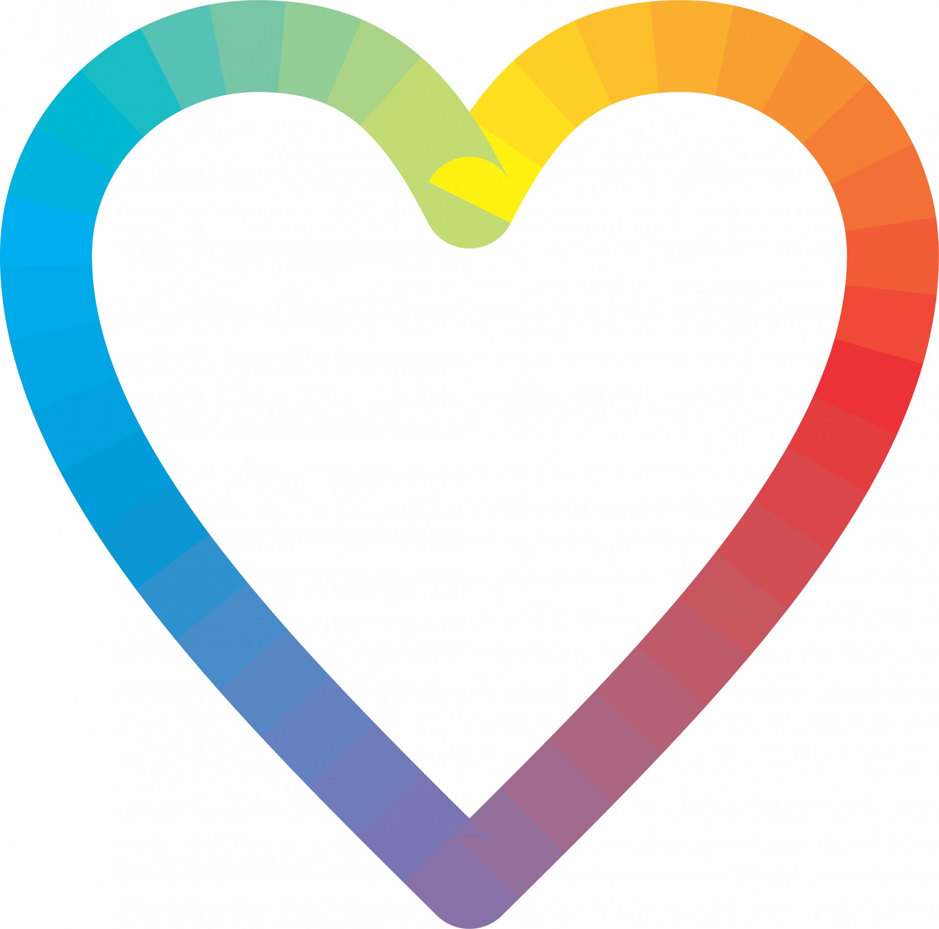 1920x1901 Hearts Clipart Rainbow