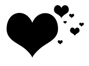 310x230 Black Heart Heart Black And White Heart 2 Clip Art