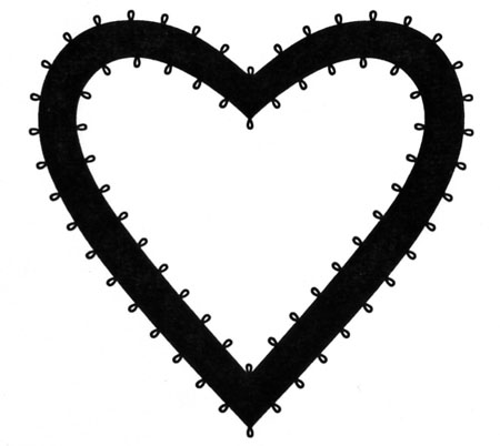 450x402 Heart Border Clipart Black And White Clipart Panda
