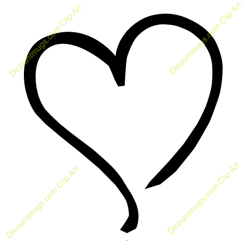 500x494 Hearts Clipart Half Heart