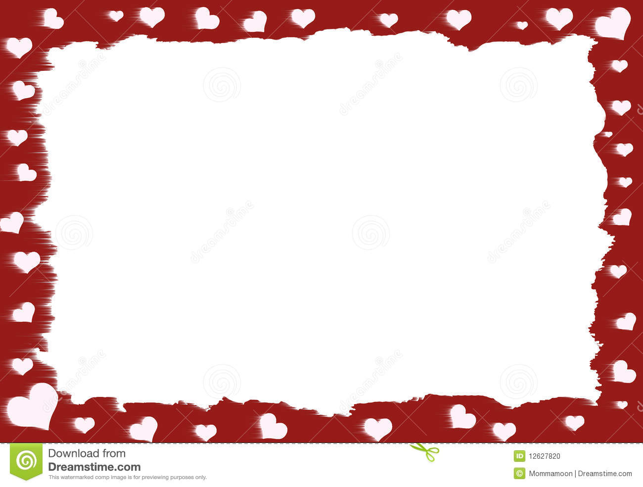 1300x984 Red Heart Border Clipart