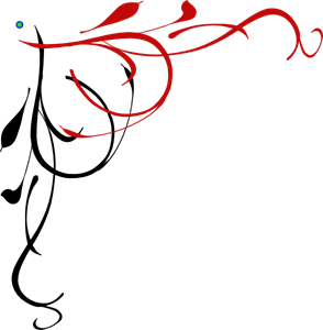 294x300 Vine Heart Half Black Dark Red Border Png, Svg Clip Art For Web