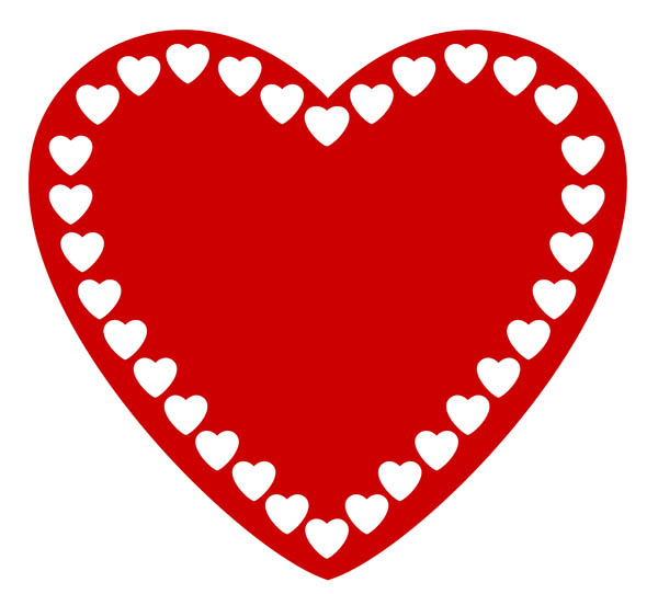 600x542 Red Heart Clip Art