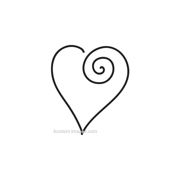 600x600 Two Hearts Outline Free Clipart