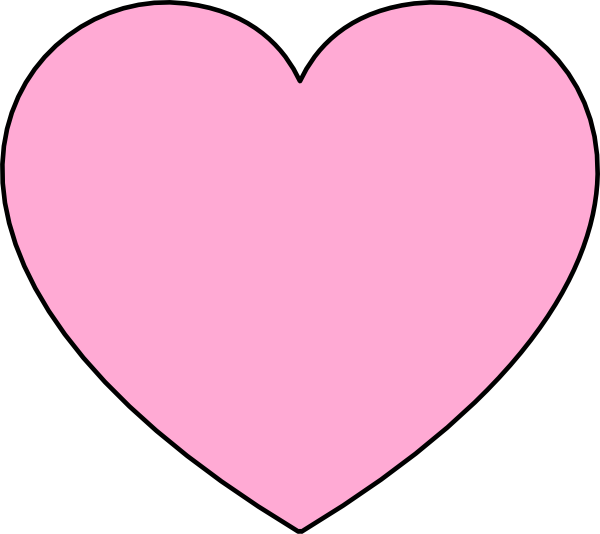 600x534 Light Pink Heart Clip Art