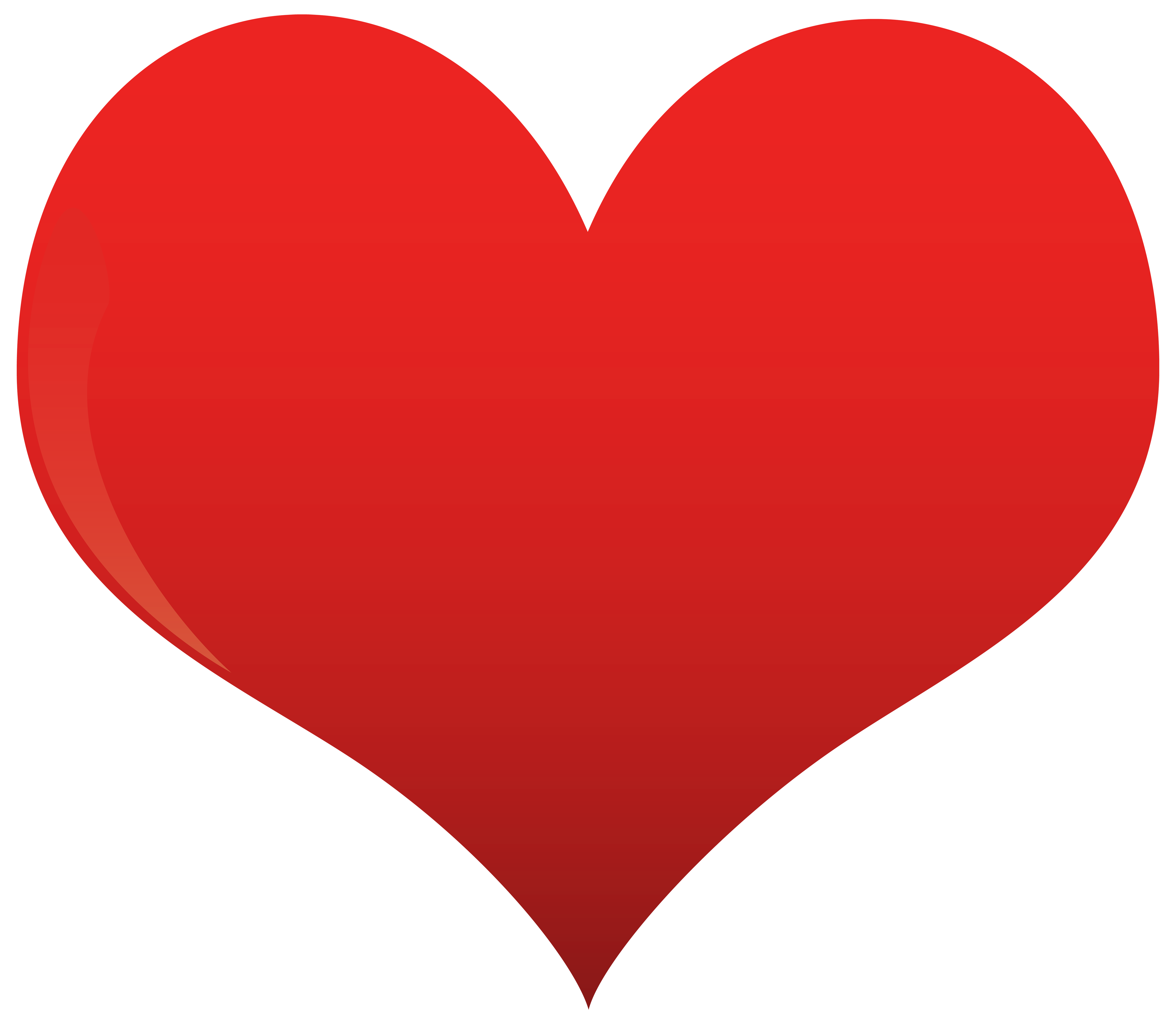 5000x4355 Classic Heart Png Clipart