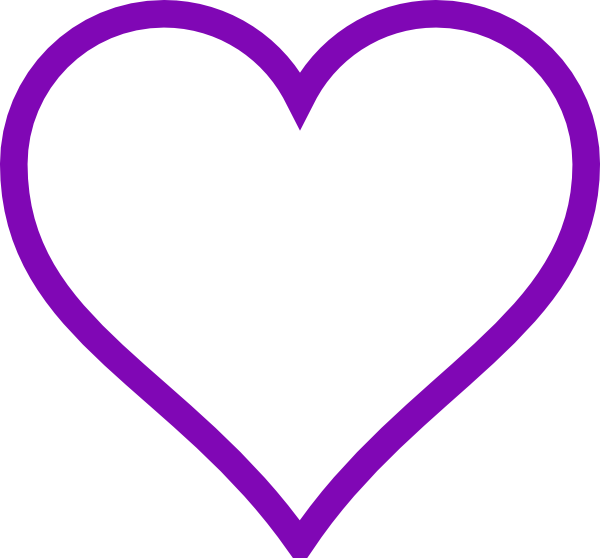 600x558 Heart Purple Clip Art