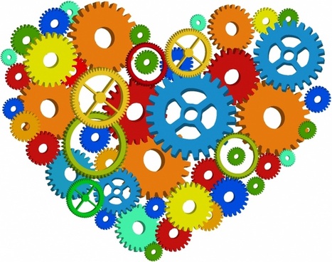 467x368 Heart Gear Free Vector Download (4,541 Free Vector) For Commercial